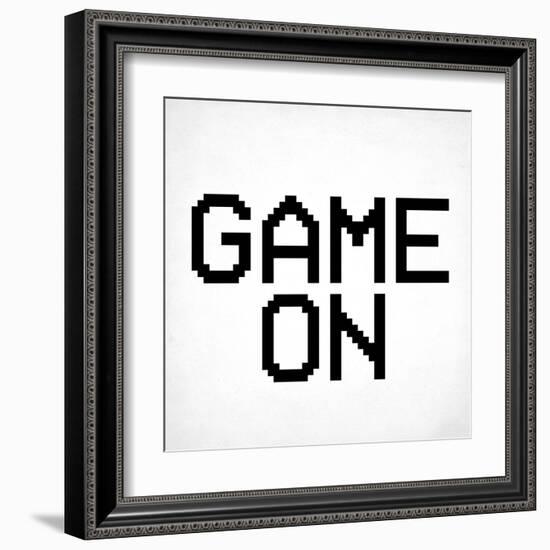 Game On 3 BW-Kimberly Allen-Framed Art Print