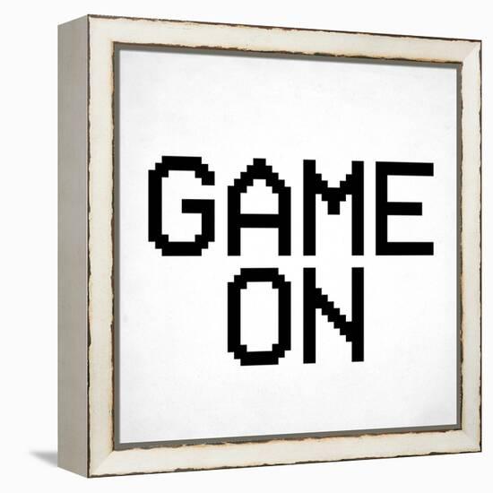 Game On 3 BW-Kimberly Allen-Framed Stretched Canvas