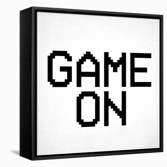 Game On 3 BW-Kimberly Allen-Framed Stretched Canvas