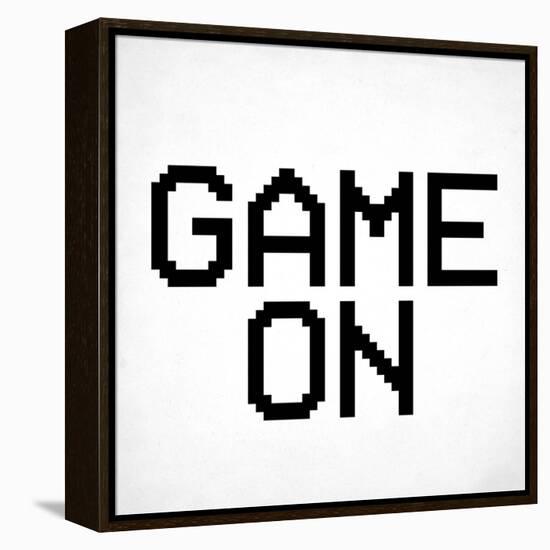 Game On 3 BW-Kimberly Allen-Framed Stretched Canvas