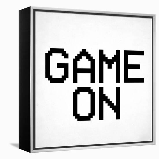 Game On 3 BW-Kimberly Allen-Framed Stretched Canvas