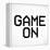 Game On 3 BW-Kimberly Allen-Framed Stretched Canvas