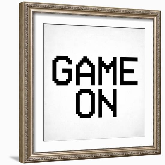 Game On 3 BW-Kimberly Allen-Framed Art Print