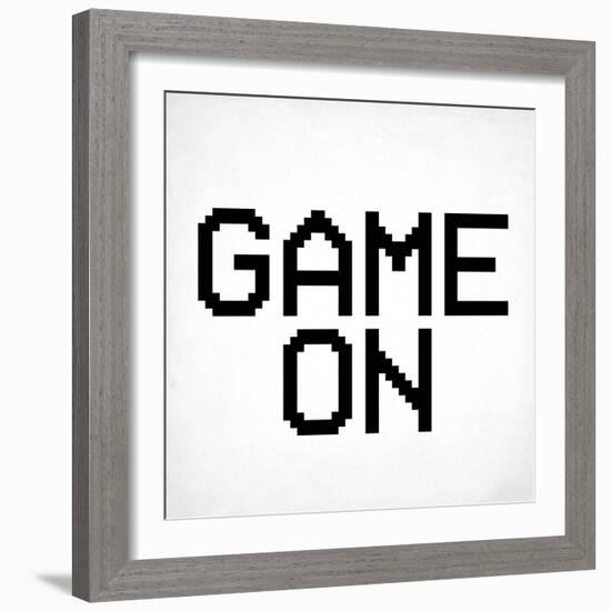 Game On 3 BW-Kimberly Allen-Framed Art Print