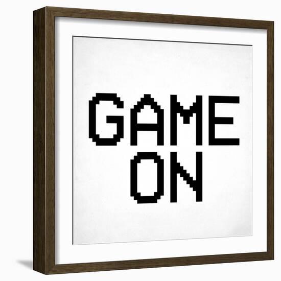 Game On 3 BW-Kimberly Allen-Framed Art Print