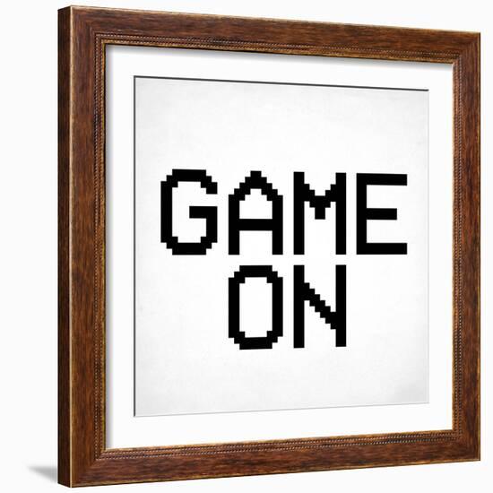 Game On 3 BW-Kimberly Allen-Framed Art Print