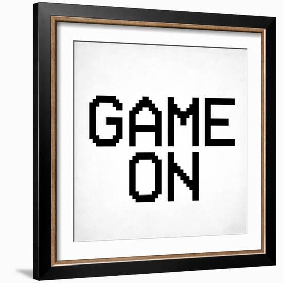 Game On 3 BW-Kimberly Allen-Framed Art Print