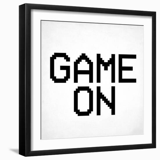 Game On 3 BW-Kimberly Allen-Framed Art Print