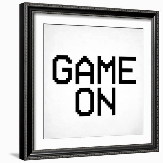 Game On 3 BW-Kimberly Allen-Framed Art Print