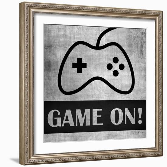 Game on Monochrome-Denise Brown-Framed Premium Giclee Print