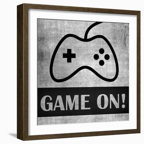 Game on Monochrome-Denise Brown-Framed Art Print