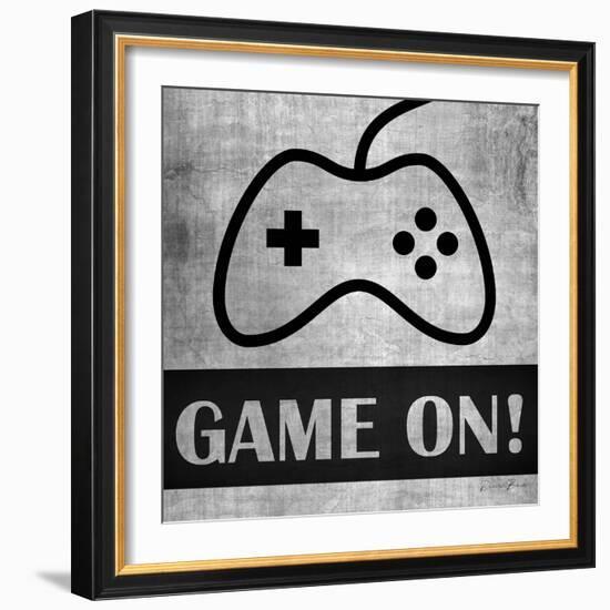 Game on Monochrome-Denise Brown-Framed Art Print