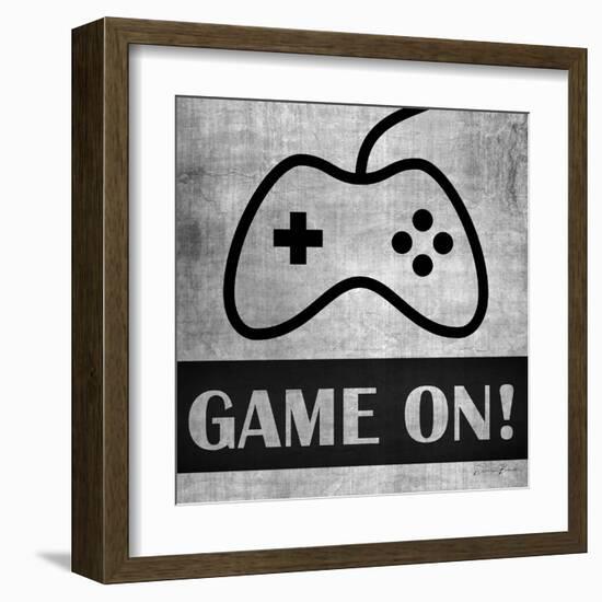 Game on Monochrome-Denise Brown-Framed Art Print