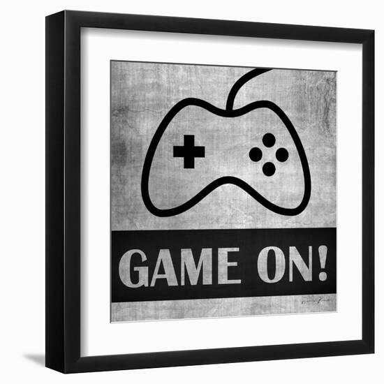 Game on Monochrome-Denise Brown-Framed Art Print