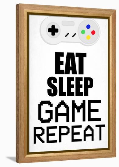 Game On Repeat-Kimberly Allen-Framed Stretched Canvas