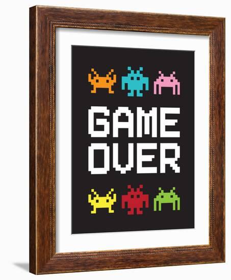 Game Over 1-Jennifer McCully-Framed Art Print