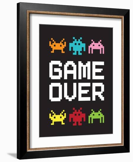 Game Over 1-Jennifer McCully-Framed Art Print