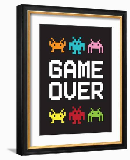 Game Over 1-Jennifer McCully-Framed Art Print