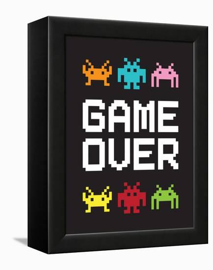 Game Over 1-Jennifer McCully-Framed Stretched Canvas