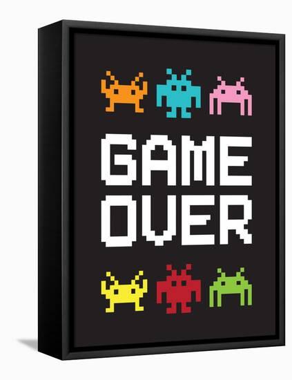 Game Over 1-Jennifer McCully-Framed Stretched Canvas