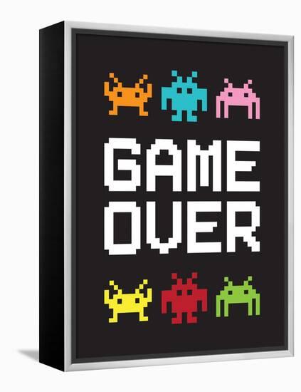 Game Over 1-Jennifer McCully-Framed Stretched Canvas