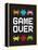 Game Over 1-Jennifer McCully-Framed Stretched Canvas