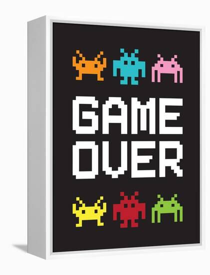 Game Over 1-Jennifer McCully-Framed Stretched Canvas