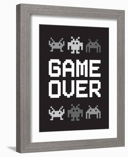 Game Over 3-Jennifer McCully-Framed Art Print