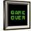 Game Over On A Green Grid Digital Display-wongstock-Framed Art Print