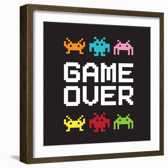 Game Over-Jennifer McCully-Framed Art Print