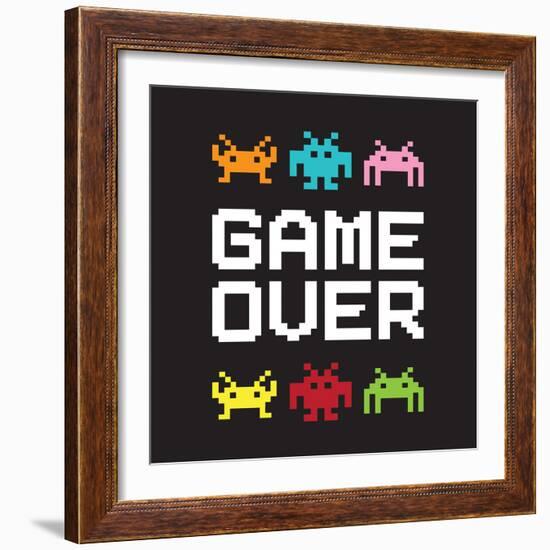 Game Over-Jennifer McCully-Framed Art Print