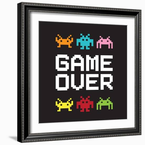 Game Over-Jennifer McCully-Framed Art Print