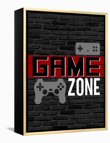 Game Zone-Kimberly Allen-Framed Stretched Canvas