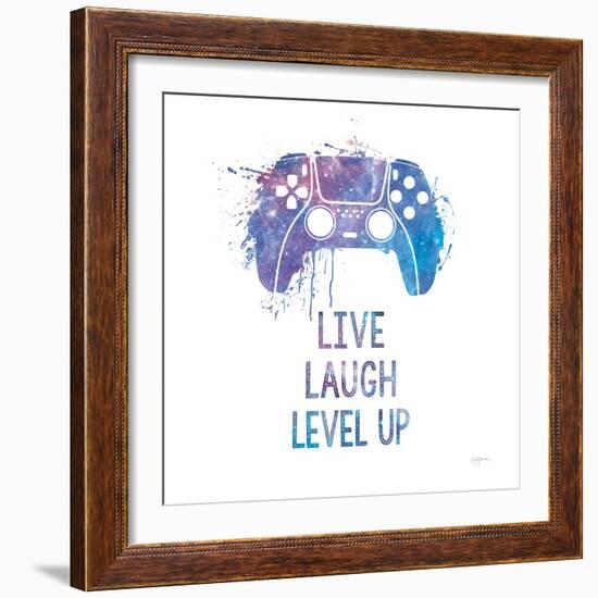 Gamer Splash II Live Sq-Mary Urban-Framed Art Print