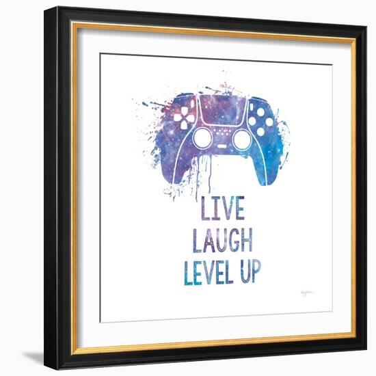 Gamer Splash II Live Sq-Mary Urban-Framed Art Print