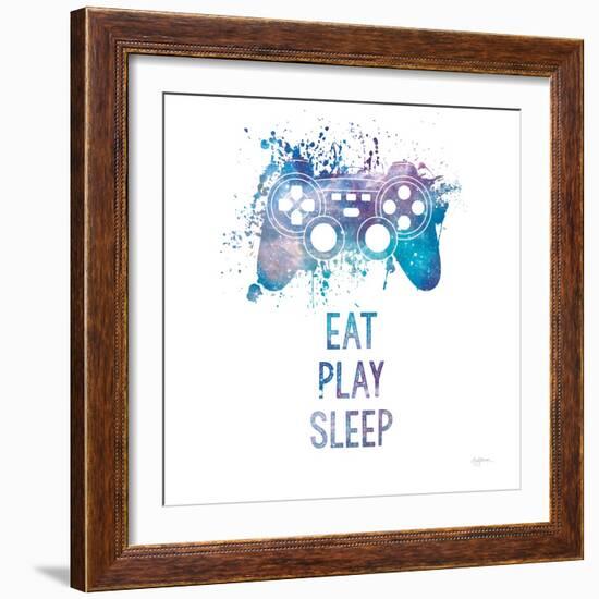 Gamer Splash III Play Sq-Mary Urban-Framed Art Print