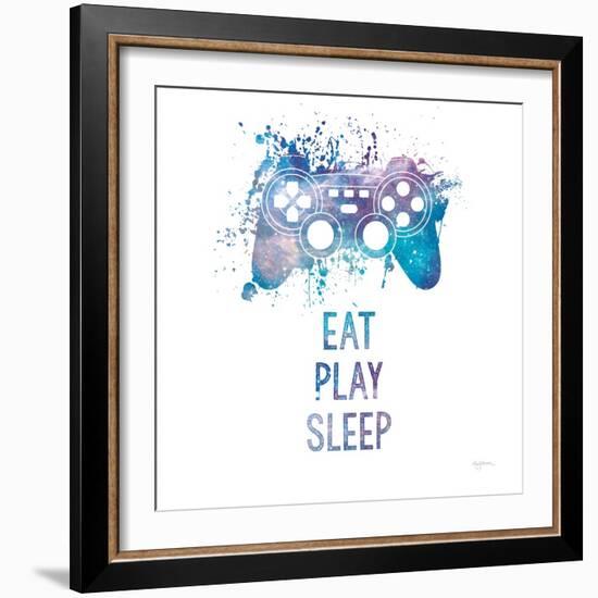 Gamer Splash III Play Sq-Mary Urban-Framed Art Print