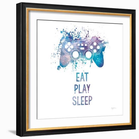 Gamer Splash III Play Sq-Mary Urban-Framed Art Print