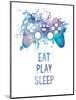 Gamer Splash III Play-Mary Urban-Mounted Art Print