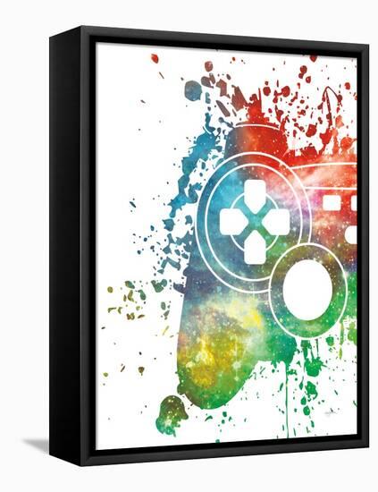 Gamer Splash VI Bright-Mary Urban-Framed Stretched Canvas