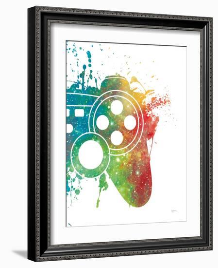 Gamer Splash VII Bright-Mary Urban-Framed Art Print