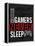 Gamers Never Sleep-Kimberly Allen-Framed Stretched Canvas