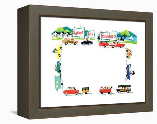 Games for Travelers - Jack & Jill-Helen Hamilton-Framed Premier Image Canvas