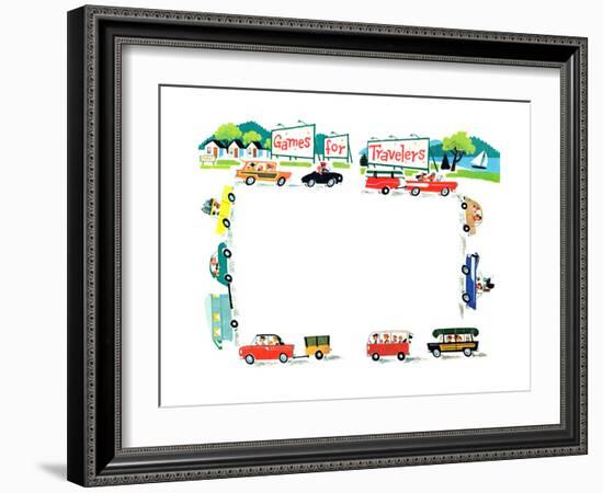 Games for Travelers - Jack & Jill-Helen Hamilton-Framed Giclee Print