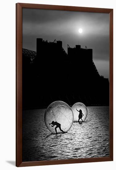 Games in a Bubble-null-Framed Art Print