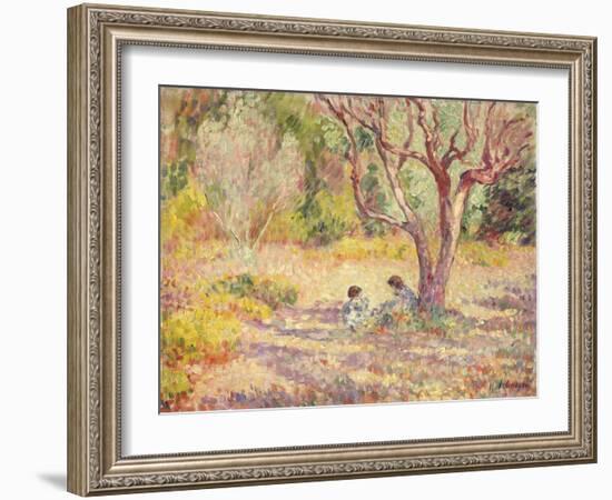 Games in the Shade of the Garden; Jeux a L'Ombre Du Jardin, C.1906-1907-Henri Lebasque-Framed Giclee Print