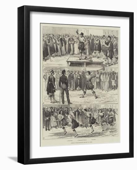 Games of the Highland Brigade at Cairo-Alfred Courbould-Framed Giclee Print