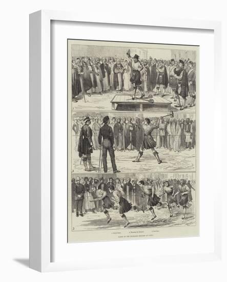 Games of the Highland Brigade at Cairo-Alfred Courbould-Framed Giclee Print