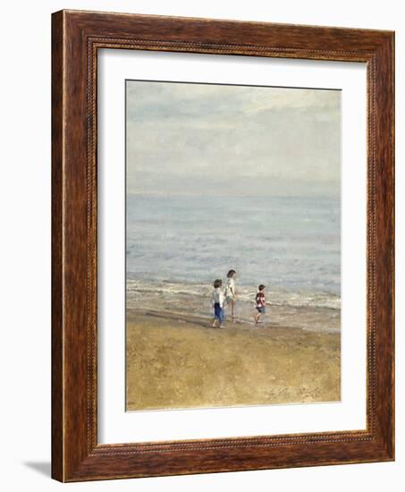 Games on the Beach-Alicia Grau-Framed Giclee Print