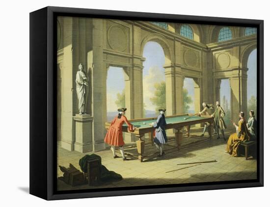 Games, Pool Table, 1751-1752-Giuseppe Zocchi-Framed Premier Image Canvas